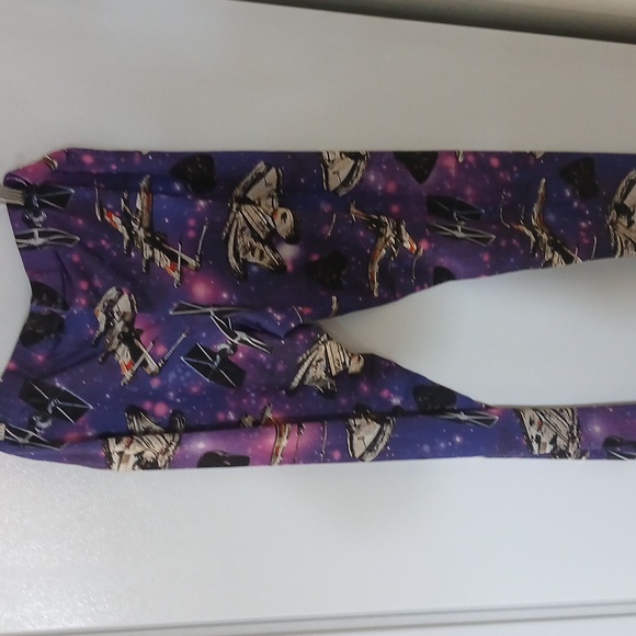 Mighty Fine Star Wars Purple Galaxy Leggings - Picture 6 of 6